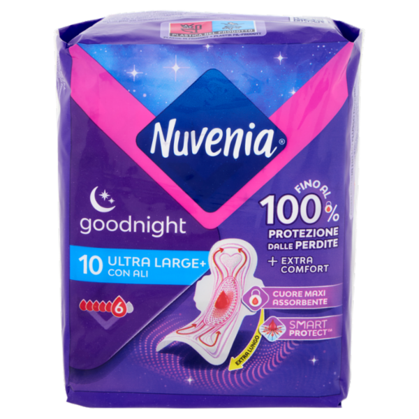 Nuvenia goodnight Ultra Large+ con Ali 10 pz