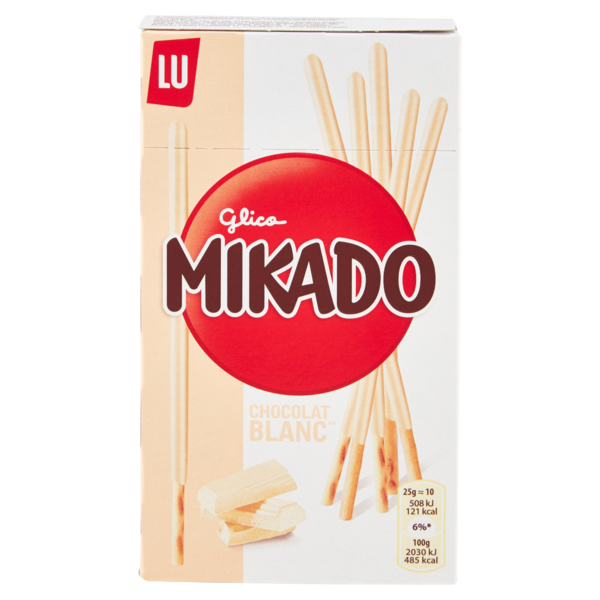 Mikado, biscotto ricoperto di cioccolato bianco - 70g