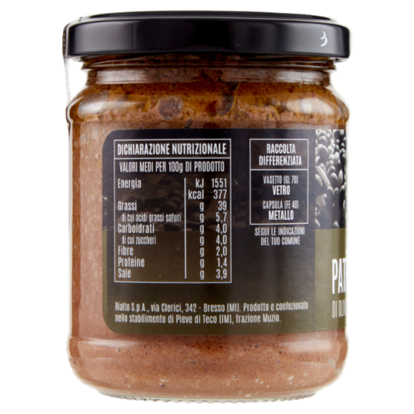 Assaggi e paesaggi Patè di Olive Taggiasche 180 g