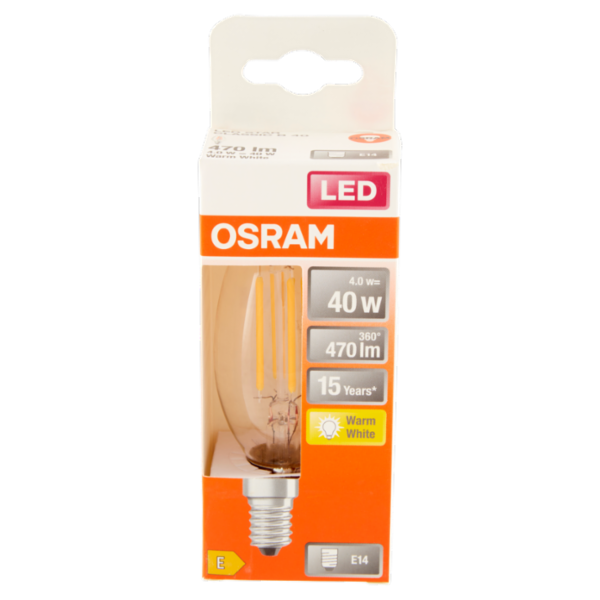 Osram Led Star Classic B Warm White 4.0 W E14