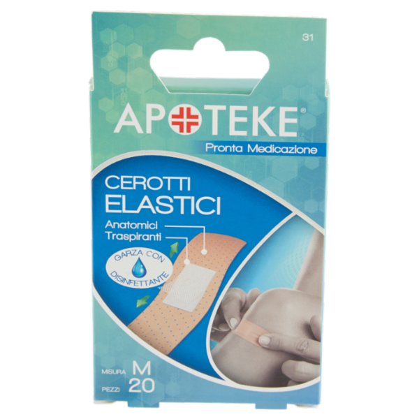 Apoteke Pronta Medicazione Cerotti Elastici Misura M 20 pz