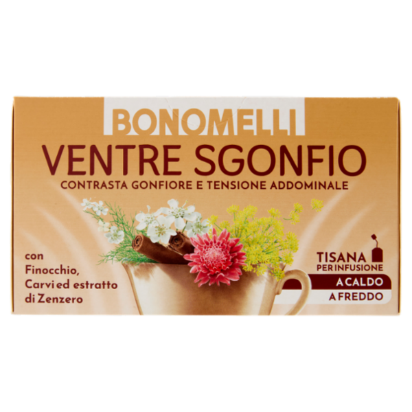 Bonomelli Ventre Sgonfio Tisana per Infusione 16 Filtri 32 g