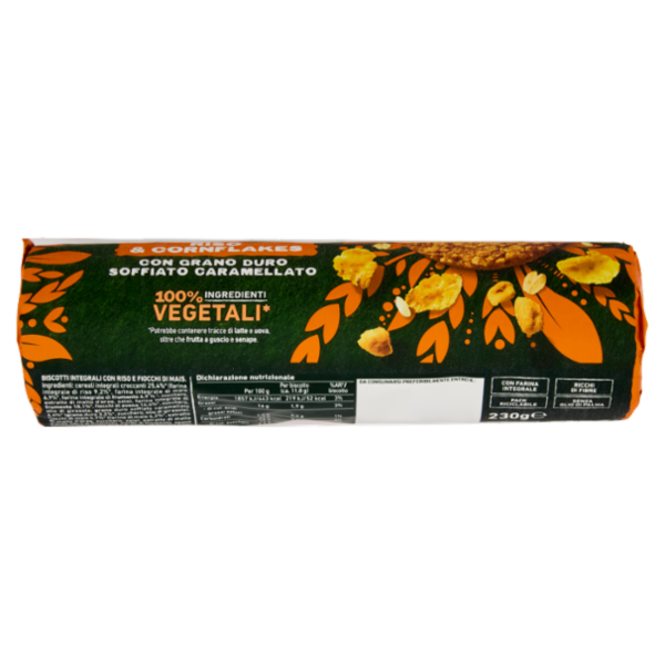 Gran Cereale Biscotti Gran cereale Riso e Cornflakes Biscotti Tubo 230 g