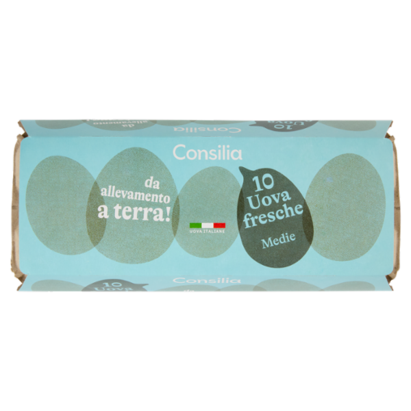 Consilia 10 Uova Fresche Medie da Allevamento a Terra