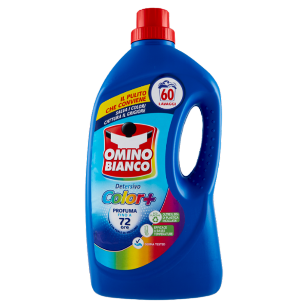 Omino Bianco Detersivo Lavatrice Liquido Color+ 60 Lavaggi 2400 ml