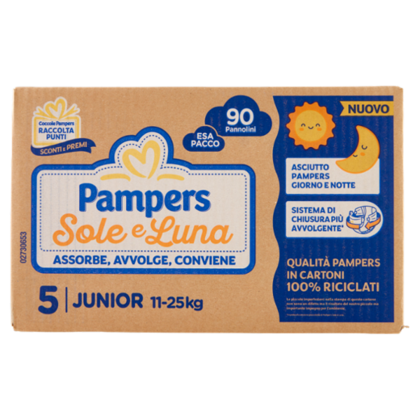 Pampers Sole e Luna Junior 90 pz