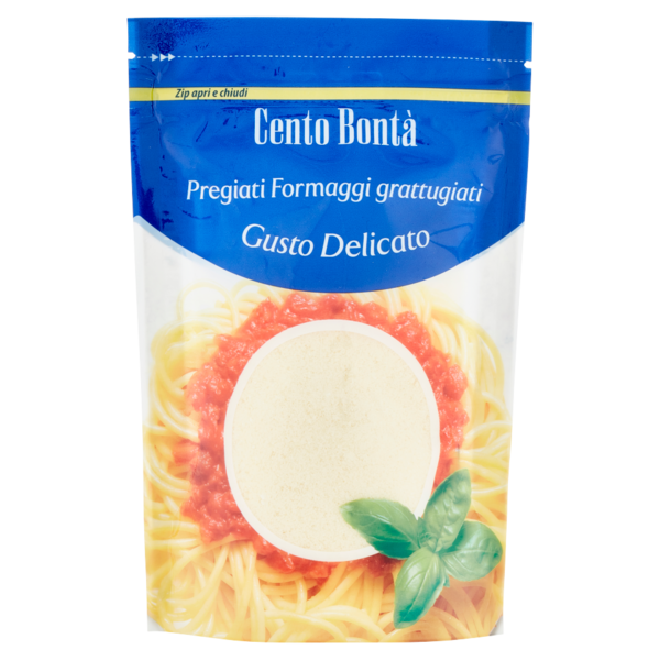 Cento Bontà Pregiati Formaggi grattugiati Gusto Delicato 100 g