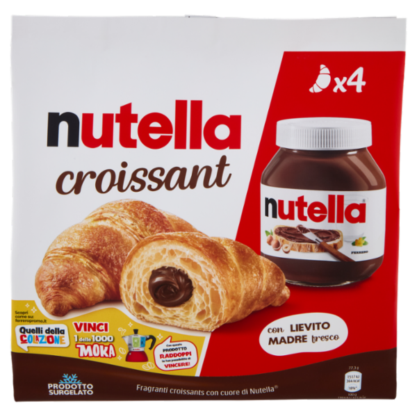 nutella croissant 4 pezzi 340 g