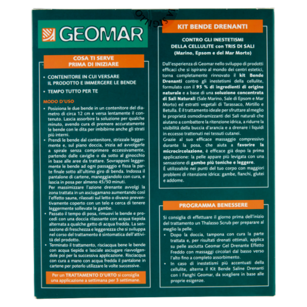 Geomar Kit Bende Drenanti con Tris di Sali