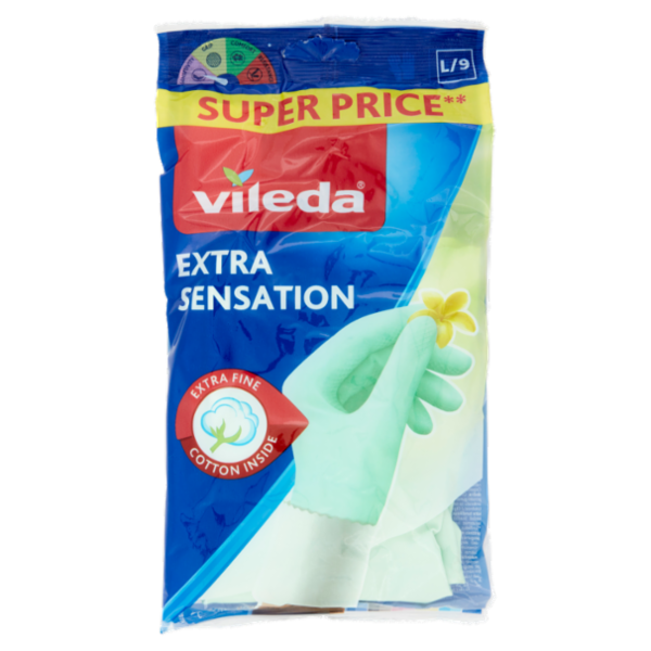 Vileda Guanti Extra Sensation L/9