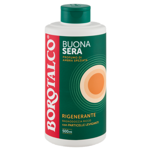 Borotalco Buonasera Profumo di Ambra Speziata Rigenerante Bagnodoccia Ricco 500 ml