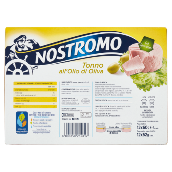 Nostromo Tonno all'Olio di Oliva 12 x 60 g