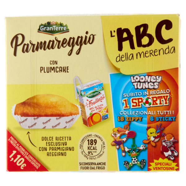 Parmareggio l'ABC della merenda con Plumcake