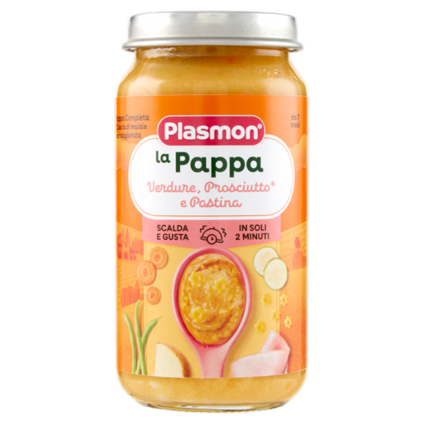 Plasmon la Pappa Verdure, Prosciutto* e Pastina 200 g