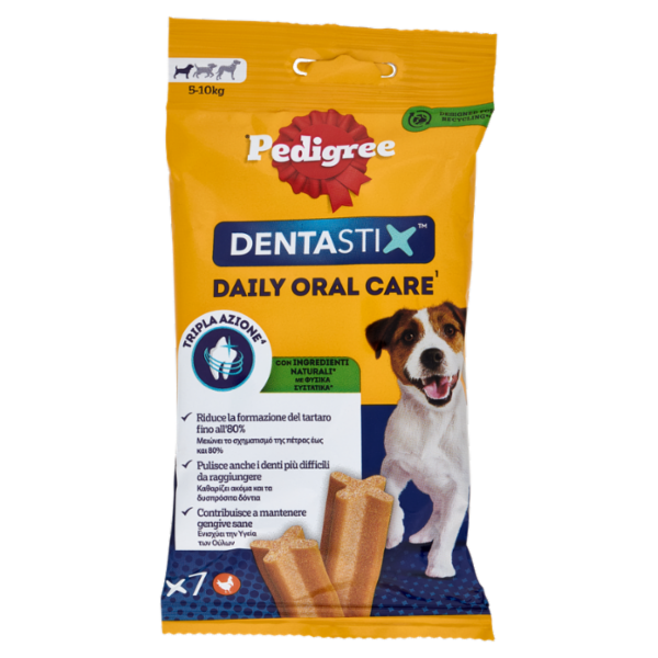 Pedigree Dentastix Snack per igiene orale Cane Piccolo 7 Pezzi 110 g