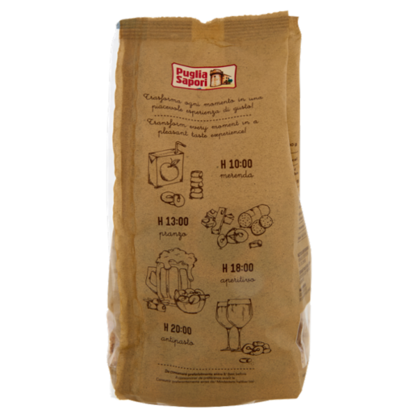 Puglia Sapori I Classici Taralli Specialità 100% Integrale 250 g