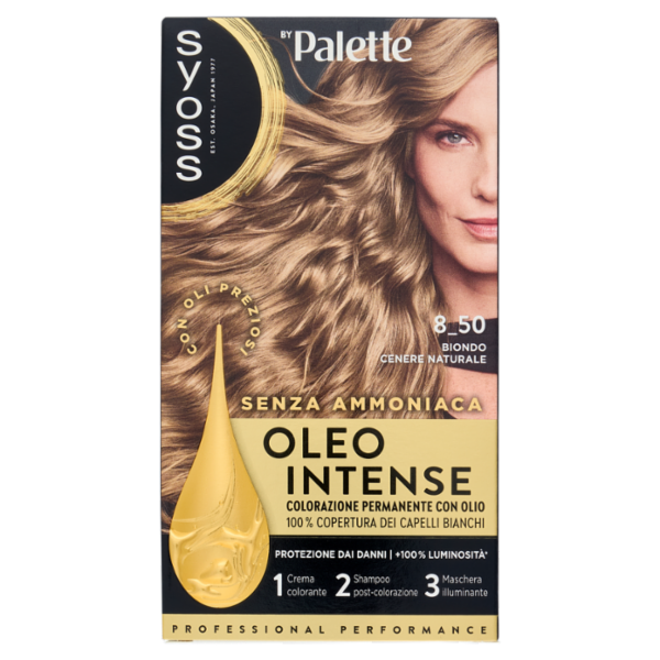 Syoss By Palette Oleo Intense 8-50 Biondo Cenere Naturale