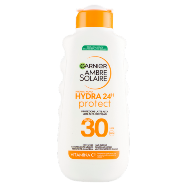 Garnier Ambre Solaire Hydra 24H Protect Protezione Latte Alta SPF30 175 ml