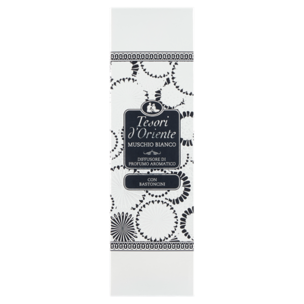 Tesori d'Oriente Muschio Bianco Diffusore di Profumo Aromatico con Bastoncini 200 ml