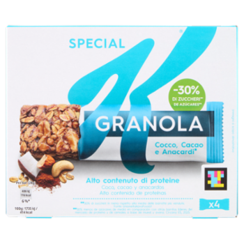 Kellogg's Special K Granola Cocco, Cacao e Anacardi 4 x 28 g