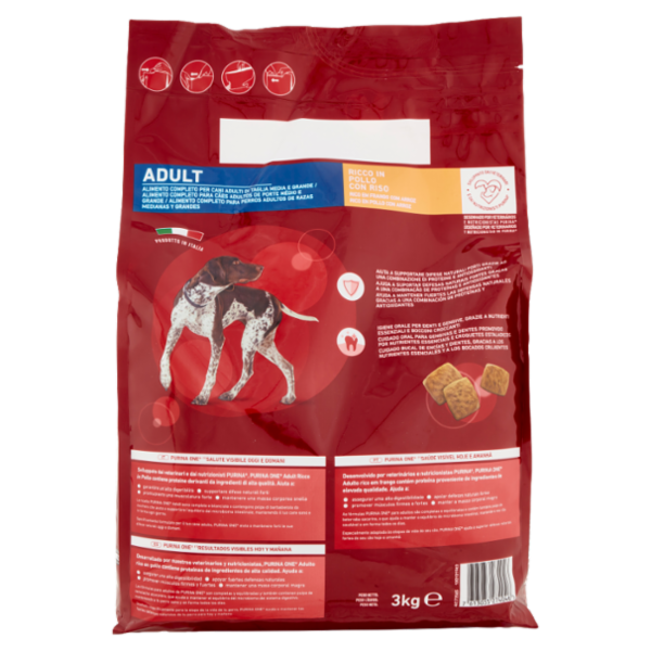 PURINA ONE Adult Ricco in Pollo con Riso 3 kg