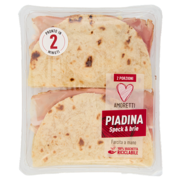 Amoretti Piadina Speck & brie 180 g