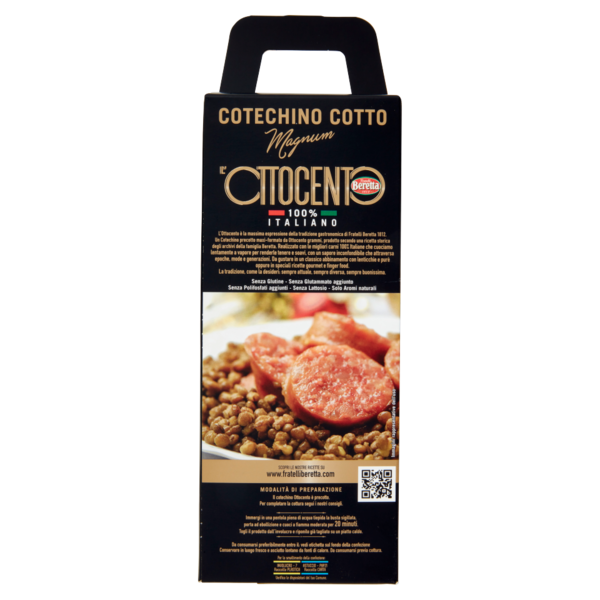 Fratelli Beretta l'Ottocento Cotechino Cotto Magnum 0,800 Kg