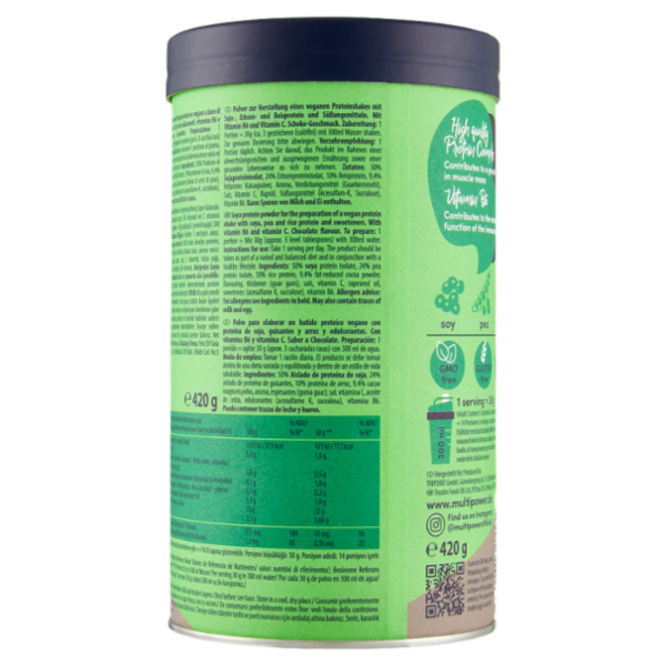 Multipower Vegan Protein Shake Chocolate flavour 420 g