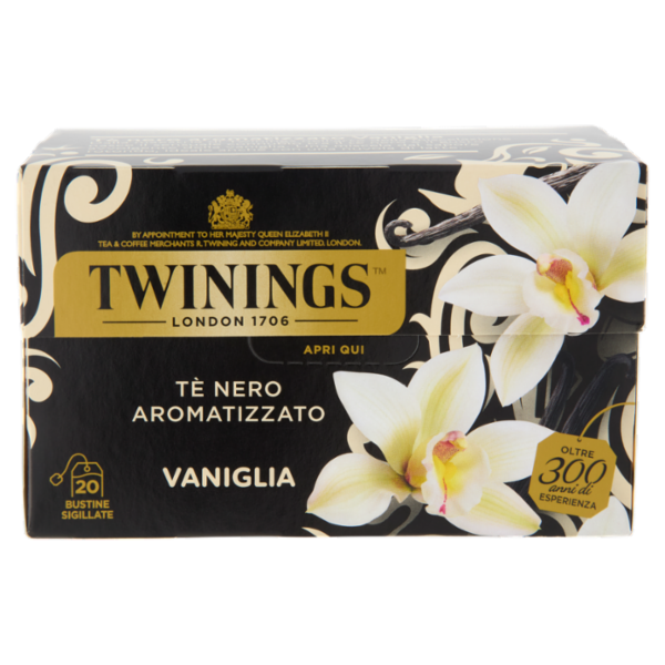 Twinings Vaniglia Tè Nero aromatizzato 20 filtri The 40 g