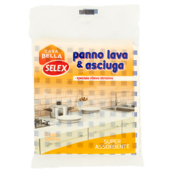 Selex Casa Bella Panno Lava e Asciuga 3 pezzi