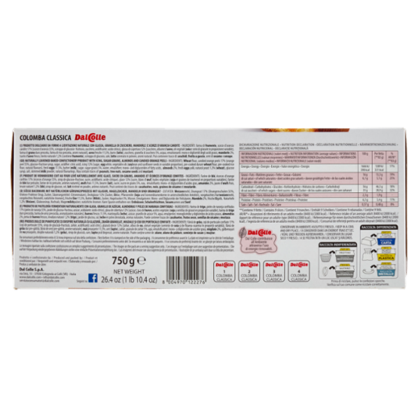 Dal Colle Colomba Classica 750 g
