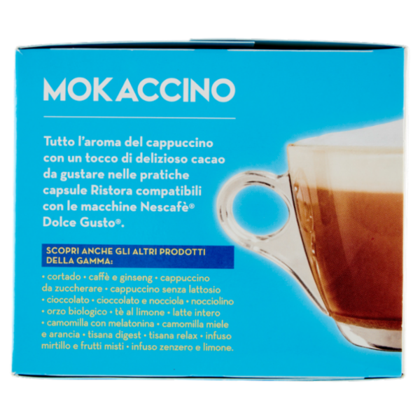 ristora Mokaccino Capsule Compatibili con macchine Nescafè Dolce Gusto 10 x 15 g