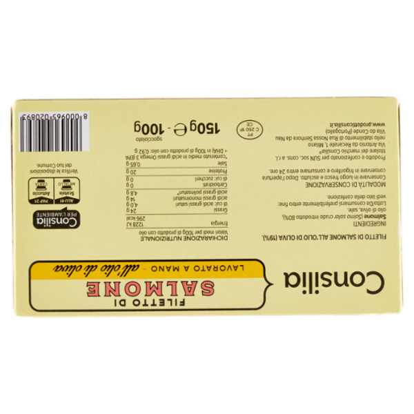Consilia Filetti di Salmone all'Olio di Oliva 150 g
