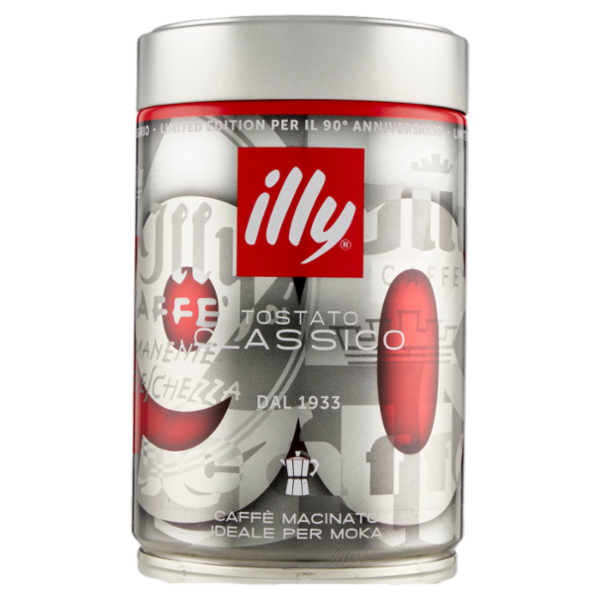 illy Tostato Classico Caffè Macinato Ideale per Moka 250 g