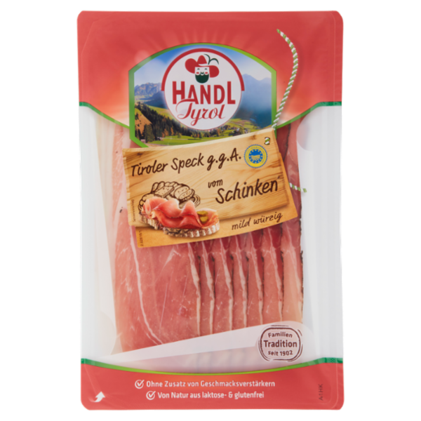 Handl Tyrol Tiroler Speck IGP vom Schinken mild würzig 80g ATM