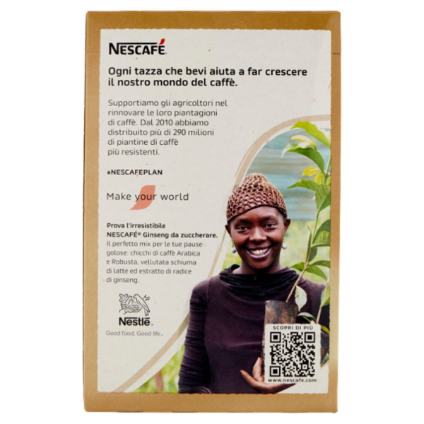 NESCAFÉ Ginseng da Zuccherare Caffè Solubile con Ginseng, 10 Bustine 60g