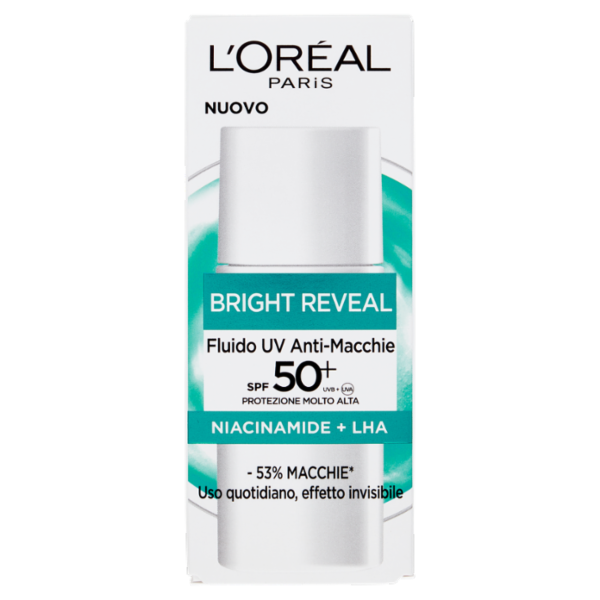 L'Oréal Paris Bright Reveal Fluido UV Anti-Macchie SPF 50+ 50 ml