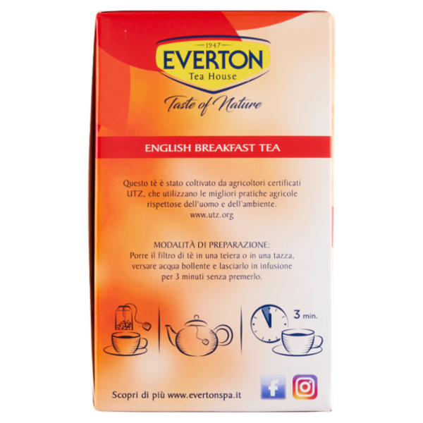 Everton Taste of Nature English Breakfast Tea 40 x 2 g