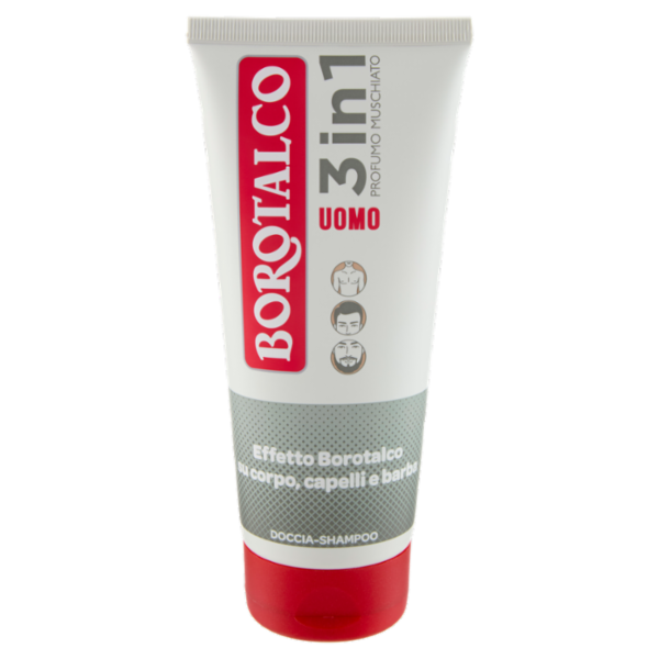 Borotalco Uomo 3in1 Profumo Muschiato Doccia-Shampoo 200 ml
