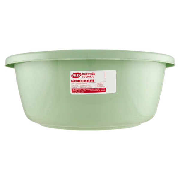 Selex Bacinella Rotonda Verde Cammeo 10 L