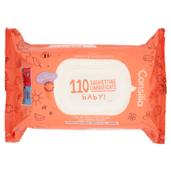 Consilia Salviettine Detergenti per Bimbo 110 pezzi