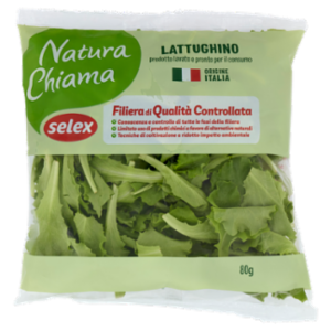 Selex Natura Chiama Lattughino Lavato e Pronto Per Il Consumo 80 g