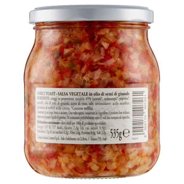 Coelsanus Farci Toast Salsa Vegetale Classico 535 g