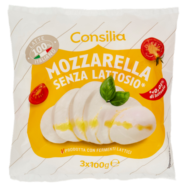 Consilia Mozzarella Senza Lattosio 3x100 g
