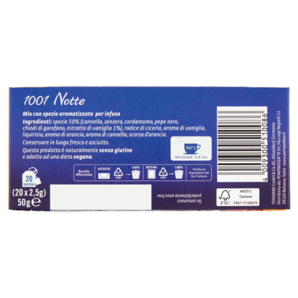 Pompadour 1001 Notte bustine 20 x 2,5 g