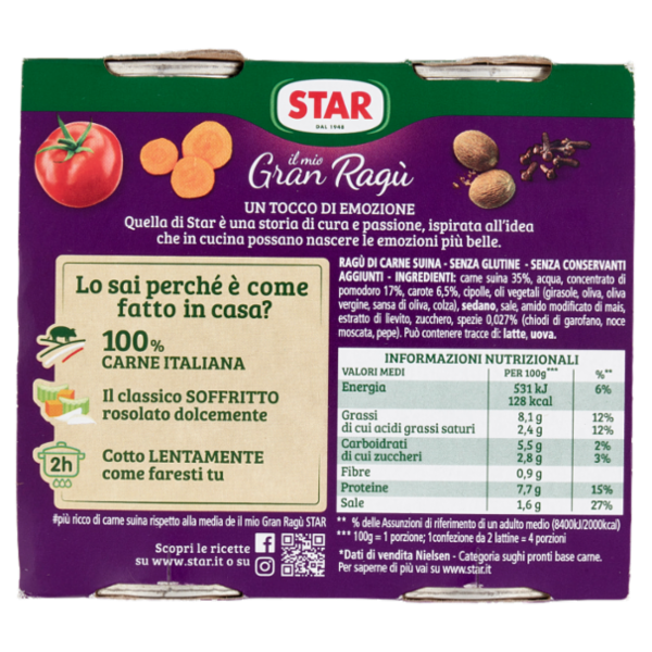 Star il mio Gran Ragù Extra Gusto 2 x 180 g