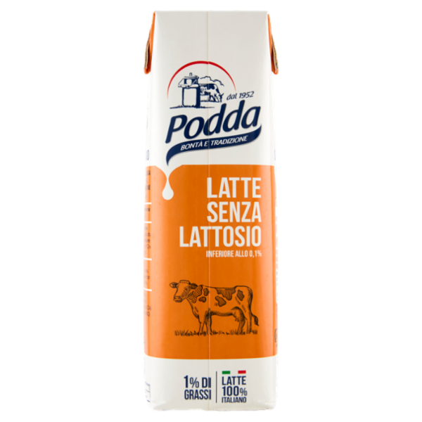 Podda Latte Senza Lattosio 1% di Grassi 1 litro