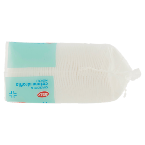 Selex Quadrotti in Cotone Idrofilo Medicale 50 pezzi