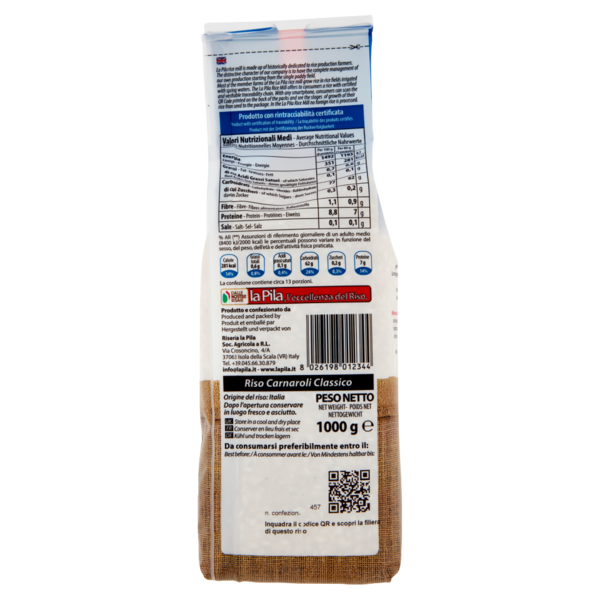 la Pila Riso Carnaroli Classico 1000 g