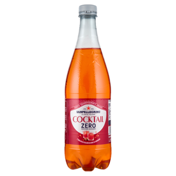 BIBITE SANPELLEGRINO, Bevande Gassate, Cocktail Zero, Pet 75cl